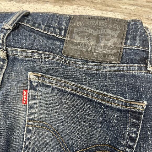 Levis 511 Red Tab Faded Dark Wash Blue Mens 30x30 Slim Fit Stretch Denim Jeans - Picture 2 of 11